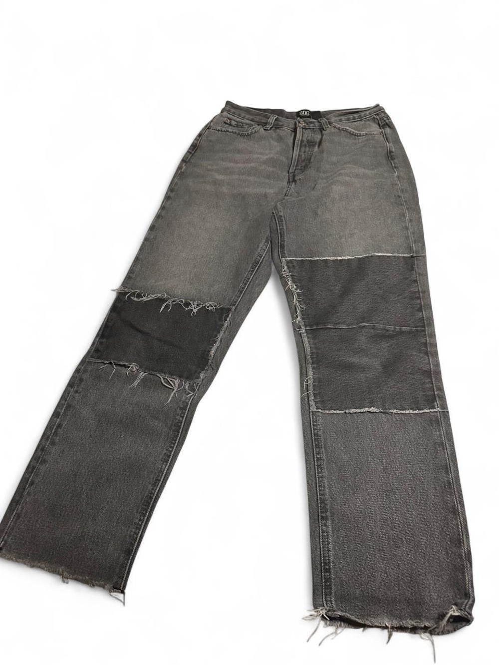 BDG Distressed Patchwork Black Jeans